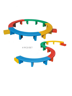 ทางเดินวิบาก ทางเดินทรงตัวพลาสติก 4 ชิ้น,ฝึกเคลื่อนไหว, ของเล่นเสริมพัฒนาการ พร้อมส่ง