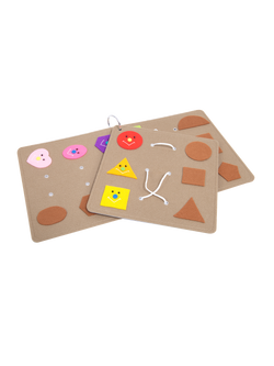 ชุดร้อยเชือกจับคู่ รูปทรงเรขา ของเล่นเสริมพัฒนาการ ,ของเล่นเสริมทักษะ,ของเล่นเด็ก, สื่อการสอนอนุบาล