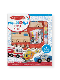 ชุดตกแต่งรถกู้ชีพ ส่งเสริมความคิดริเริ่มสร้างสรรค์ จินตนาการ ทักษะการประดิษฐ์ DIY Set - Rescue Vehicles Set Melissa&Doug, ของเล่นเสริมพัฒนาการ, ของเล่น