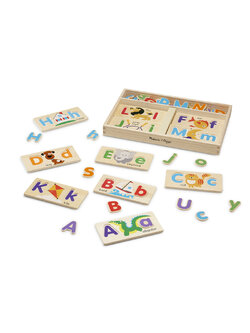 ชุดบอร์ดเอบีซี ส่งเสริมการเรียนรู้ตัวอักษรพิมพ์เล็กและอักษรพิมพ์ใหญ่ ส่งเสริมการเรียนรู้ได้เป็นอย่างดี Alphabet Picture Boards Melissa&Doug, ของเล่นเสริมพัฒนาการ, ของเล่น