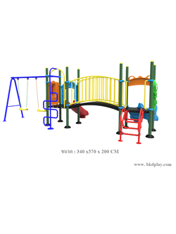 ชุดหอปีนป่าย +สไลด์80 +ชิงช้า 2ที่นั่ง เครื่องเล่นสนาม กลางแจ้ง เหล็ก, สไลเดอร์,ของเล่น สั่งผลิต 10-20 วัน