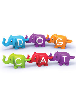 ชุดขบวนพาเหรดช้าง ABC,ของเล่นเสริมพัฒนาการ ,ของเล่นเสริมทักษะ,ของเล่นเด็ก, สื่อการสอนอนุบาล