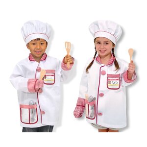 ชุดแฟนซี เชฟ ฟรีไซส์ 3-6 ขวบ สูง 100-135 cm Melissa & Doug Chef Role Play Costume Set รุ่น 4838 ของเล่นเสริมพัฒนาการเด็ก