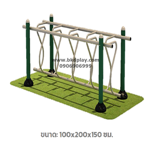 บาร์ไต่ทรงตัวซิกแซก เครื่องเล่นสนาม กลางแจ้ง เหล็ก ตั้งพื้น , ของเล่น สั่งผลิต 10-20 วัน