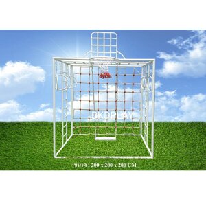 ลูกเต๋าปีนป่าย ชุดรวมปีนป่ายสี่เหลี่ยมA2 ปีนป่ายเชือก พร้อมบาร์โหน บาร์ไต่ ชิงช้า เครื่องเล่นสนามเหล็ก เครื่องเล่นสนามกลางแจ้ง OutdoorPlayground