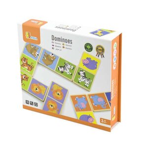 โดมิโนไม้สัตว์ป่า 28 ชิ้น ของเล่น, ของเล่นเด็ก , ของเล่นไม้, ของเล่นเสริมพัฒนาการ, ของเล่นเด็กอนุบาล, สื่อการสอนเด็กอนุบาล