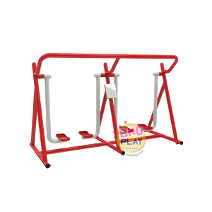 เครื่องออกกำลังกายกลางแจ้งผู้ใหญ่ ,บริหารขา-สะโพก (แบบเดินสลับเท้าคู่),ลานกีฬาอเนกประสงค์ สวนสาธารณะ ,เทศบาล,หมู่บ้าน,ผลิตในไทย, สั่งทำตามสีที่ต้องการได้ ขนาด 100 x 200 120 ซม.