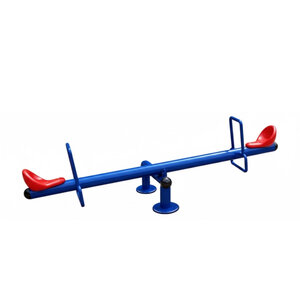 เครื่องเล่นสนาม กลางแจ้ง เหล็ก,คานกระดก 2 ที่นั่ง ไม้กระดกปรับใหม่ตามมาตรฐาน มอก. Outdoor Playground, ราคาโรงงาน ขนาด 60*200*65 ซม
