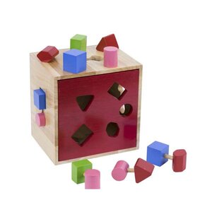 กล่องหยอดบล็อก 11 ชิ้น ของเล่นไม้, ของเล่นเสริมพัฒนาการ, ของเล่นเด็กอนุบาล, สื่อการสอนเด็กอนุบาล วัสดุและสี ปลอดภัยต่อเด็ก มีมาตรฐาน มอก. ตามที่ สพฐ. กำหนด