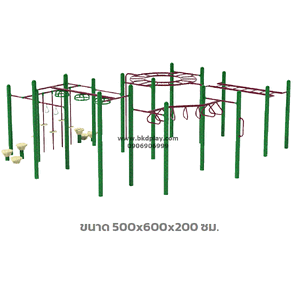 ปีนป่ายทรงตัวผสม, เครื่องเล่นสนาม กลางแจ้ง เหล็ก, บาร์โหน ตั้งพื้น,OutdoorPlayground, ราคาโรงงาน สินค้าสั่งทำ 10-20 วัน