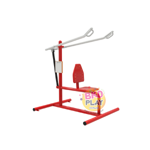 เครื่องออกกำลังกายกลางแจ้งผู้ใหญ่,บริหารกล้ามเนื้อแขน-หัวไหล่ (แบบโช๊คอัพ) ,ลานกีฬาอเนกประสงค์ สวนสาธารณะ ,เทศบาล,หมู่บ้าน,ผลิตในไทย, สั่งทำตามสีที่ต้องการได้ ขนาด 60 x 100 x 100 ซม.