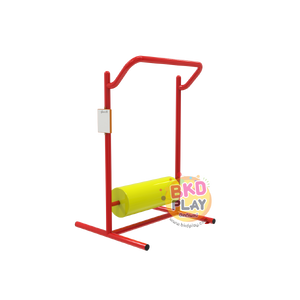 เครื่องออกกำลังกายกลางแจ้งผู้ใหญ่, บริหารขา สะโพก แบบถังกลิ้ง,ลานกีฬาอเนกประสงค์ ,สวนสาธารณะ ,เทศบาล ,หมู่บ้าน ,ผลิตในไทย ,สั่งทำตามสีที่ต้องการได้ ขนาด 60*100*120 ซม.