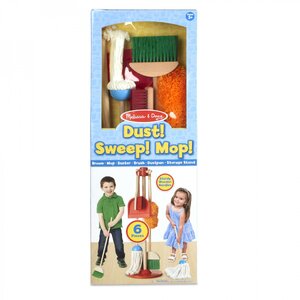 ชุดไม้กวาด พร้อมขาตั้ง Melissa & Doug Dust! Sweep! Mop! รุ่น 8600 ของเล่นเสริมพัฒนาการเด็ก