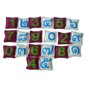 ถุงถั่วสอนเลขไทย-อารบิท 20 ชิ้น ของเล่นเสริมพัฒนาการ ,ของเล่นเสริมทักษะ,ของเล่นเด็ก, สื่อการสอนอนุบาล