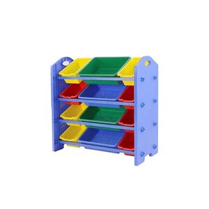 ชั้นวางอุปกรณ์ 4 ระดับแบบพลาสติก, ชั้นวางของ,เฟอร์นิเจอร์เด็ก พร้อมส่ง คิดค่าส่งตามจริง
