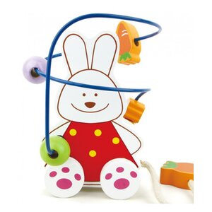 เกมลากแครอทอยู่ไหน กระต่าย,ของเล่น,ของเล่นไม้,ใส่หลัก,เส้นทาง,ลาก,ของเล่นเสริมทักษะการเรียนรู้, ของเล่นเสริมพัฒนาการเด็กอนุบาล, สื่อการสอนปฐมวัย, พร้อมส่ง