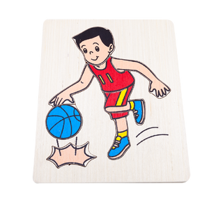 ของเล่น, ของเล่นเด็ก, จิ๊กซอว์, ตัวต่อ, ภาพตัดต่อเล็กเล่นบาส , ของเล่นไม้, ของเล่นเสริมพัฒนาการ, ของเล่นเด็กอนุบาล, สื่อการสอนเด็กอนุบาล