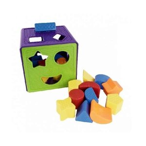 กล่องหยอดบล็อกรูปทรง และผิวสัมผัส 18 ชิ้น, ของเล่นเสริมพัฒนาการ, ของเล่นเด็กอนุบาล, สื่อการสอนเด็กอนุบาล วัสดุและสี ปลอดภัยต่อเด็ก มีมาตรฐาน มอก. ตามที่ สพฐ. กำหนด