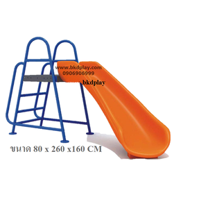 สไลเดอร์โค้งพร้อมโครง สไลเดอร์วางขอบสระน้ำ เครื่องเล่นสนามกลางแจ้งเหล็ก, ของเล่น สั่งผลิต 10-20 วัน