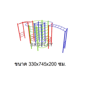 เครื่องเล่นสนามกลางแจ้ง สำหรับเด็กประถม ชุดปีนป่ายรวม บาร์โหนแสนสนุก ปีนป่ายเหล็ก เครื่องเล่นสนามเหล็ก รวม OutdoorPlayground, ราคาโรงงาน