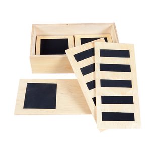 กระดาษทราย เปรียบเทียบพื้นผิว หยาบเรียบ ประสาทสัมผัส ของเล่นไม้, ของเล่นเสริมพัฒนาการ,มอนเตสเซอรี่,สื่อการสอนเด็กอนุบาล,มอนเตสซอรี่ ,montessori, สื่อการสอนประถม