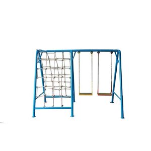 เครื่องเล่นสนามเด็ก ชุดชิงช้าพร้อมปีนป่ายเชือก สั่งทำตามสีที่ต้องการได้ สินค้าผลิตในไทย สั่งผลิต10-20วัน