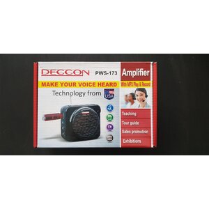 DECCON เครื่องเสียงพกพามีไมโครโฟนพร้อมใช้งาน คาดเอว รองรับการเปิดเพลง MP3 ผ่าน USB