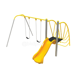 ชิงช้า+สไลเดอร์ 80 เครื่อเล่นสนามเหล็ก เครื่องเล่นสนามกลางแจ้ง ของเล่นสั่งผลิต 10-20 วัน