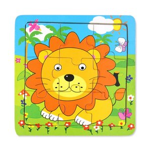 จิ๊กซอว์ สิงโตในสวน 9 ชิ้น,ของเล่น,จิ๊กซอว์,ตัวต่อ,ของเล่นไม้,ของเล่นเสริมทักษะการเรียนรู้, ของเล่นเสริมพัฒนาการเด็กอนุบาล, สื่อการสอนปฐมวัย, พร้อมส่ง