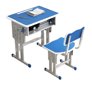 ชุดโต๊ะเก้าอี้นักเรียนอนุบาล-ประถม ขาคู่ โต๊ะเรียนเดี่ยว ราคาต่อ 1 แบบ เลือกสีได้ ผิวโต๊ะพลาสติก ขาเหล็ก ปรับระดับได้ โต๊ะเรียนเด็ก พร้อมส่ง ราคาโรงงาน