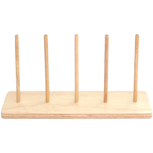 หลักโชว์หุ่นถุงมือ 5 ตัว ของเล่นไม้ หลักใส่หุ่นถุงมือ ของเล่นไม้, ของเล่นเสริมพัฒนาการ, ของเล่นเด็กอนุบาล,พร้อมส่ง