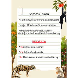 วิธีทำความสะอาด