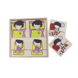 เกมจับคู่ภาพเหมือนชุดหนูทำได้ 12 ชิ้น , ของเล่นไม้, ของเล่นเสริมพัฒนาการ, ของเล่นเด็กอนุบาล, สื่อการสอนเด็กอนุบาล วัสดุและสี ปลอดภัยต่อเด็ก มีมาตรฐาน มอก. ตามที่ สพฐ. กำหนด