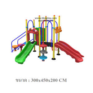 ชุดหอสไลด์ปีนป่ายอนุบาล-14, เครื่องเล่นสนามกลางแจ้ง , เครื่องเล่นสนามเหล็ก,สไลเดอร์, OutdoorPlayground, ราคาโรงงาน สินค้าสั่งผลิต 10-20 วัน