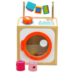 เครื่องซักผ้าไม้, ของเล่น,ของเล่นจำลอง,ของเล่นไม้,บทบาทสมมุติ,ของเล่นเสริมทักษะการเรียนรู้, ของเล่นเสริมพัฒนาการเด็กอนุบาล, สื่อการสอนปฐมวัย, พร้อมส่ง