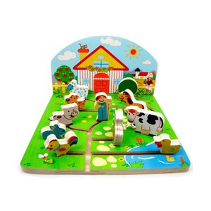 ตัวต่อรางเลื่อน ชุดฟาร์มสัตว์,ของเล่น,รางเลื่อน,ของเล่นไม้,ฟาร์มสัตว์,ของเล่นเสริมทักษะการเรียนรู้, ของเล่นเสริมพัฒนาการเด็กอนุบาล, สื่อการสอนปฐมวัย, พร้อมส่ง