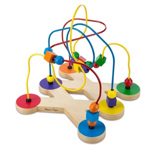 ชุดของเล่นไม้เมซ ส่งเสริมการบังคับมือกับสมอง และทักษะการสังเกตุรูปร่าง Bead Maze Melissa&Doug,รุ่น 2281 ของเล่นเสริมพัฒนาการ, ของเล่น