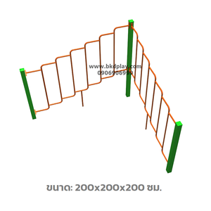 บาร์ปีนป่ายหน้าผา 2 ด้าน เครื่องเล่นสนาม กลางแจ้ง เหล็ก ,บาร์โหน ตั้งพื้น , ของเล่น สั่งทำ 10-20 วัน