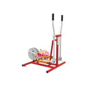 เครื่องออกกำลังกายกลางแจ้งผู้ใหญ่ , บริหารแขน-ขา-สะโพก-หัวไหล่ (แบบล้อถ่วง), ลานกีฬาอเนกประสงค์ ,สวนสาธารณะ ,เทศบาล ,หมู่บ้าน ,ผลิตในไทย ,สั่งทำตามสีที่ต้องการได้ ขนาด 60x100x160 ซม.