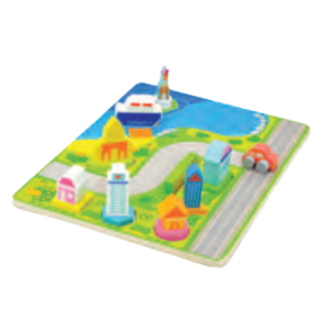 ตัวต่อเมืองเรขาคณิต,ของเล่น,ตัวต่อ,ของเล่นไม้,เรขาคณิต,ของเล่นเสริมทักษะการเรียนรู้, ของเล่นเสริมพัฒนาการเด็กอนุบาล, สื่อการสอนปฐมวัย, พร้อมส่ง