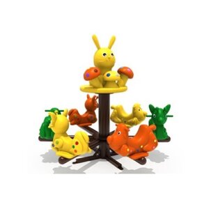 ม้าหมุนกระต่ายน้อย 6 ที่นั่ง ของเล่นเด็ก สินค้าพร้อมส่ง คิดค่าส่งตามจริง สินค้าราคาโรงงาน