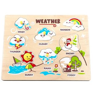 ภาพต้ดต่อลมฟ้าอากาศ , ของเล่นไม้, ของเล่นเสริมพัฒนาการ, ของเล่นเด็กอนุบาล, สื่อการสอนเด็กอนุบาล