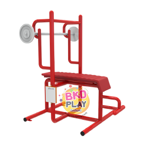 เครื่องออกกำลังกายกลางแจ้งผู้ใหญ่, ชุดอุปกรณ์ บริหารแขน หัวไหล่ หน้าอก แบบนอน ยกน้ำหนัก ลานกีฬาอเนกประสงค์ ,สวนสาธารณะ ,เทศบาล ,หมู่บ้าน ,ผลิตในไทย ,สั่งทำตามสีที่ต้องการได้ ขนาด 100x100x150 ซม.