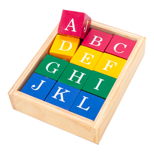 ก้อนบล็อก เอบี, ของเล่นไม้, ของเล่นเสริมพัฒนาการ, ของเล่นเด็กอนุบาล, สื่อการสอนเด็กอนุบาล