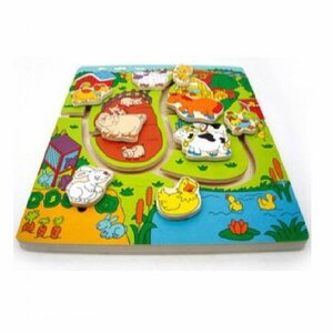 ตัวต่อรางเลื่อน ชุดจับคู่บ้านสัตว์,ของเล่น,รางเลื่อน,ของเล่นไม้,จับคู่บ้านสัตว์,ของเล่นเสริมทักษะการเรียนรู้, ของเล่นเสริมพัฒนาการเด็กอนุบาล, สื่อการสอนปฐมวัย, พร้อมส่ง