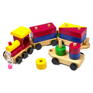 บล็อกไม้รถไฟ ของเล่น, ของเล่นเด็ก, จิ๊กซอว์, ตัวต่อ, รถไฟของเล่น,บล็อก,เรขาคณิต (ใหญ่) , ของเล่นไม้, ของเล่นเสริมพัฒนาการ, ของเล่น, สื่อการสอน