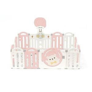 คอกกั้นเด็ก, รั้วกั้นเด็ก, หมีชมพู, แป้นบาส , รั้วกั้นเด็ก พลาสติก,บ่อบอล สินค้าพร้อมส่ง