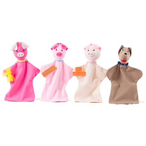 หุ่นมือชุดลูกหมู 3 ตัว ราคาไม่รวมขาตั้งหุ่น ของเล่นเสริมพัฒนาการ ,ของเล่นเสริมทักษะ,ของเล่นเด็ก, สื่อการสอนอนุบาล