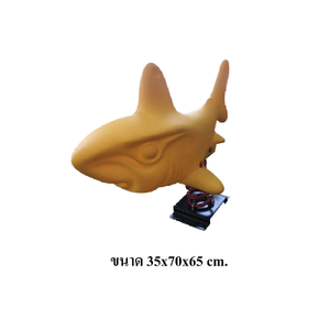 โยกเยกสปริง,สปริงโยกเยก,สปริงเบบี้ชาร์ค สีเหลือง เครื่องเล่นสนามกลางแจ้ง สินค้าพร้อมส่ง