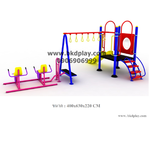 ชุดหอสไลด์ 80 + ห่วงโหน+จักรยานบัดดี้, เครื่องเล่นสนามกลางแจ้ง , เครื่องเล่นสนามแบบเหล็ก, OutdoorPlayground, ราคาโรงงาน สินค้าสั่งผลิต 10-20 วัน